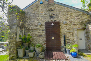 The outside shower at Millingworth Mill