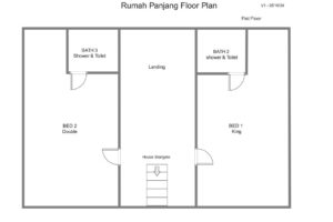 Rumah Panjang floor plan of the first floor