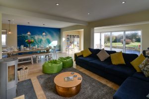 Ground floor living space at Rumah Panjang