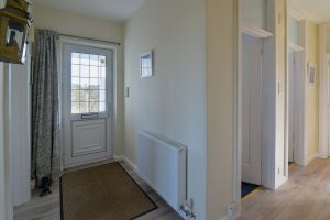 Hallway at 't Sandt showing front door