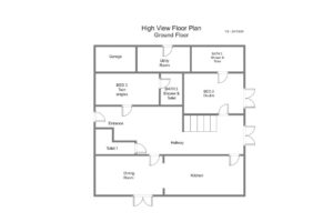 Highview floor plan of ground floor