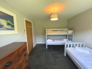 Bunk bed room on the ground floor at Ysella with additional single bed