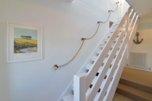 Staircase leading to the first floor at Pendarves