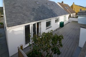 Rear exterior decking at Pendarves