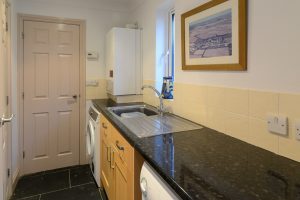 Utility room at Bass Cottage