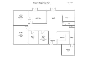 Floorplan at Bass Cottage