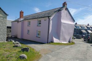 Rear of Treburrick Farm House from the lane