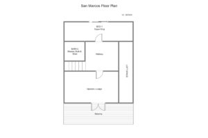 San Marcos floor plan of the first floor