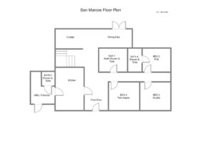 San Marcos floor plan of the ground floor