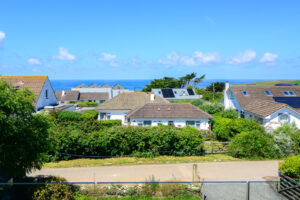 Views towards the coast from the balcony at San Marcos