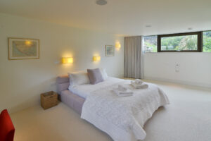 The second ensuite king bedroom on the lower ground floor at Spin. This room has a dressing area also