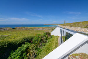View across the ocean and toward Trevose Head from Spin