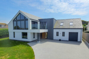 Exterior front view of Cornerstones with large drive way