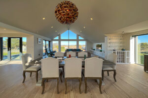 Open plan dining area and lounge at Cornerstones