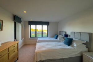 Ground floor twin bedroom which can be a Superking at Cornerstones