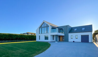 Front exterior view of Cornerstones with large driveway