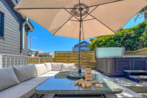 Outdoor area to the rear of No 1 Treglos Gardens