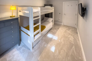 Ground floor bunk bed room at No 1 Treglos Gardens