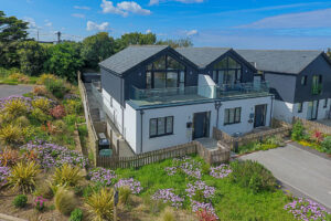 Ariel view of the front of No 1 Treglos Gardens