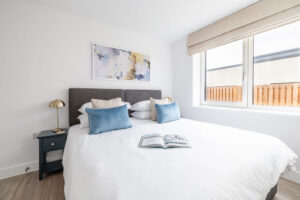 The second superking bedroom at The Look Out which can be made as a twin bedroom if requested