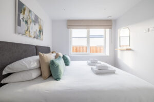 The second superking bedroom at The Look Out which can be made as a twin bedroom if requested