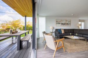 Lounge area and patio at The Look Out