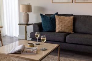 Lounge seating and coffee table at The Look Out