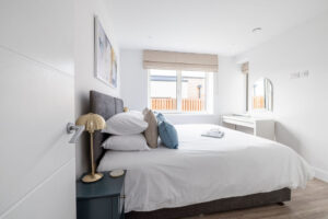 The second superking bedroom at The Look Out which can be made as a twin bedroom if requested