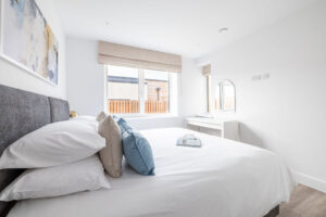 The second superking bedroom at The Look Out which can be made as a twin bedroom if requested