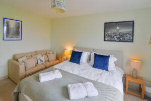 First floor twin bedroom at Coronado which can be made as s superking if requested