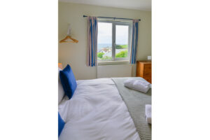Sea views first floor twin bedroom at Coronado