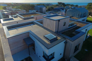 Aerial view of The Look Out and nearby properties