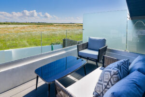 Balcony at Morwynsow with far reaching rural views