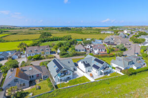 Ariel view of Morwynsow and St Merryn