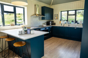 The kitchen area at Tremblaze with ample cooking facilities