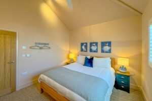First floor superking bedroom with bedside tables at Tremblaze