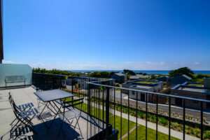 View over neighbouring properties from the balcony at The View