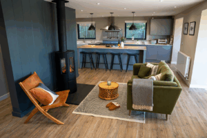 The living area at Iona