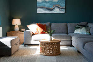 The living area at Iona